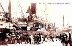 Oran - Depart de nos braves pour la guerre